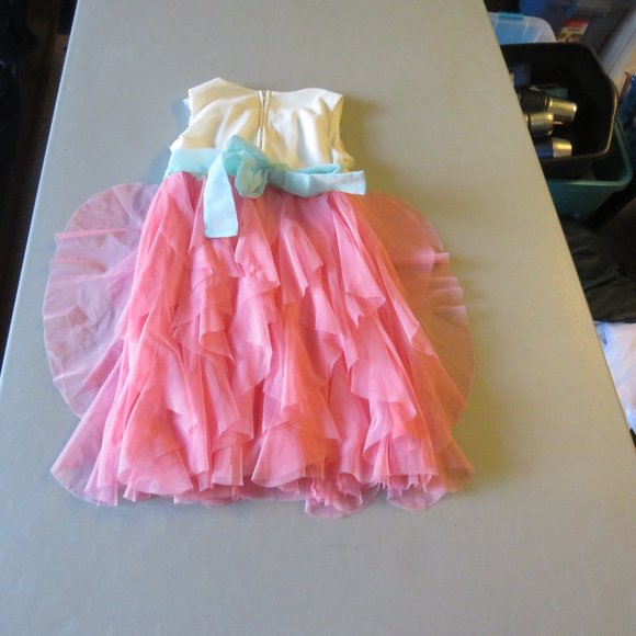 Pink & White Rare Editions Dress Size 6 - Picture 4 of 6
